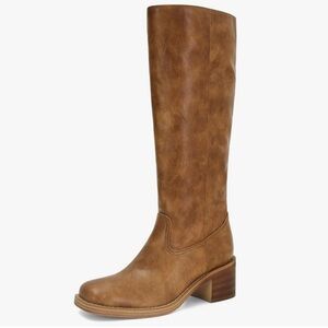 Stylish Women's Tan Heeled Boots